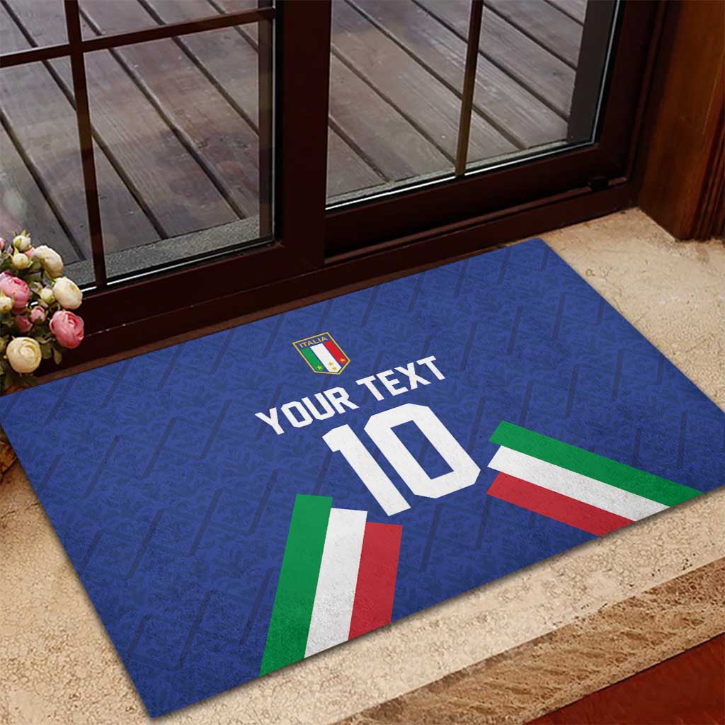 Italy Football 2024 Go Champion Rubber Doormat - Wonder Print Shop
