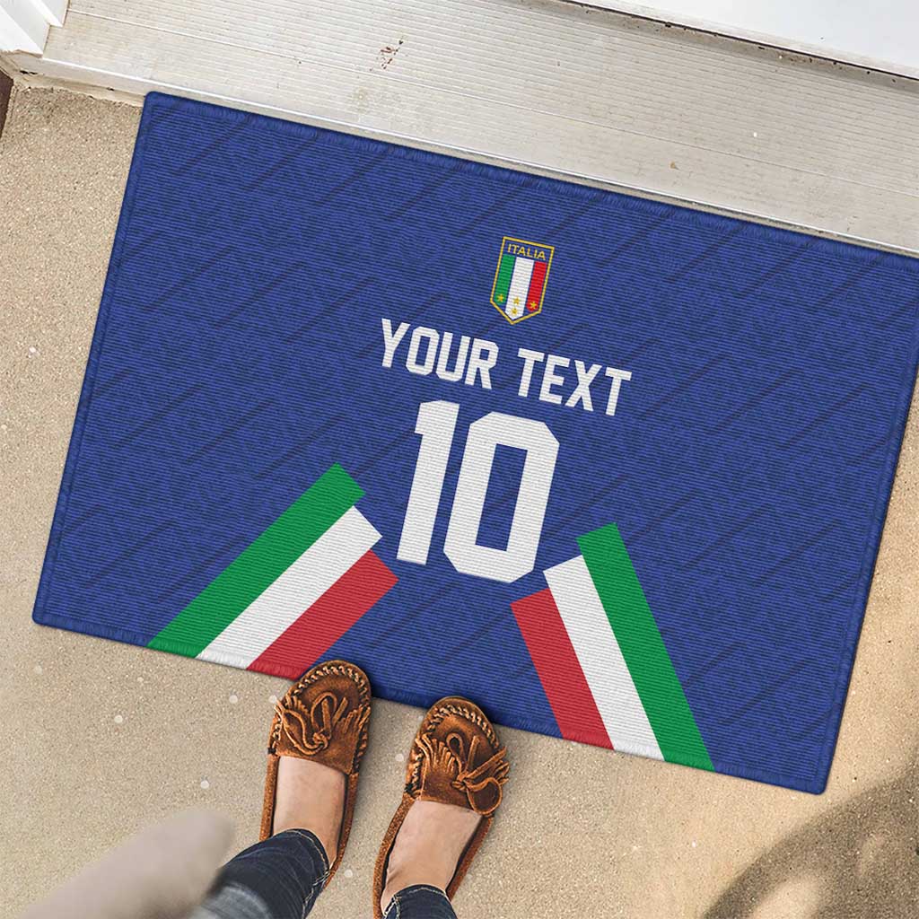 Italy Football 2024 Go Champion Rubber Doormat - Wonder Print Shop