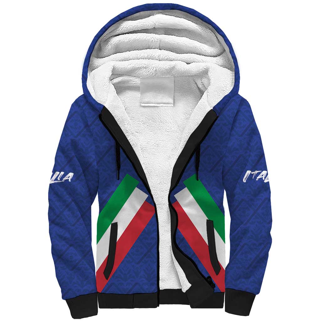 Italy Football 2024 Go Champion Sherpa Hoodie - Wonder Print Shop