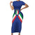 Italy Football 2024 Go Champion Short Sleeve Bodycon Dress - Wonder Print Shop