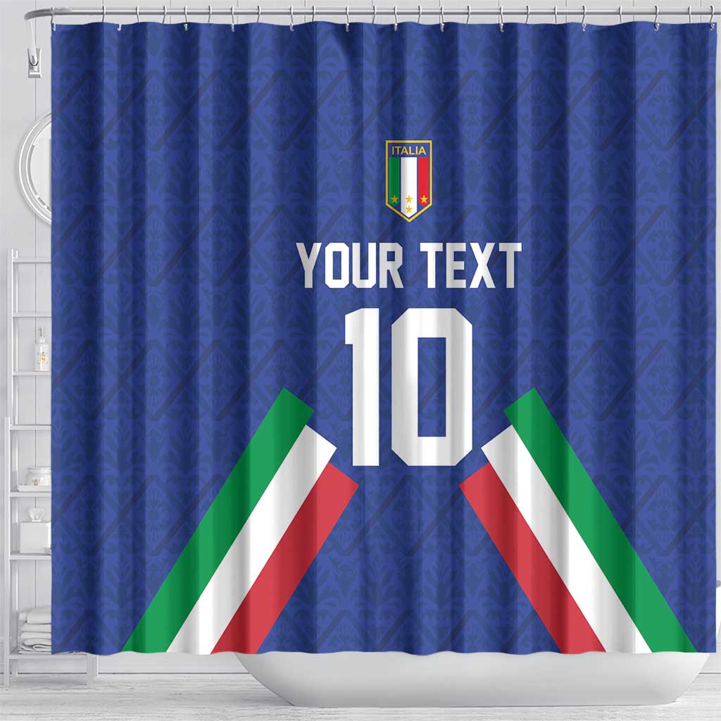 Italy Football 2024 Go Champion Shower Curtain