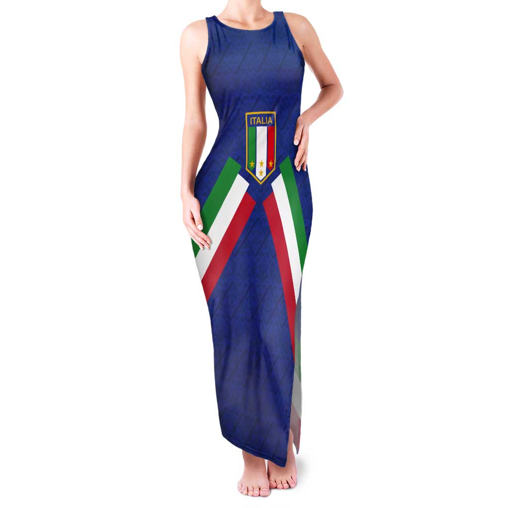 Italy Football 2024 Go Champion Tank Maxi Dress - Wonder Print Shop