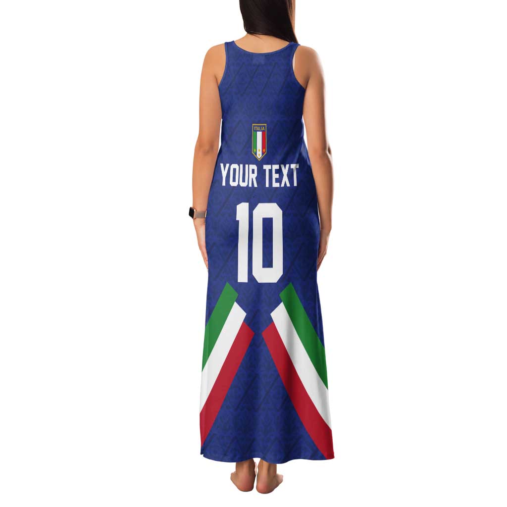 Italy Football 2024 Go Champion Tank Maxi Dress - Wonder Print Shop