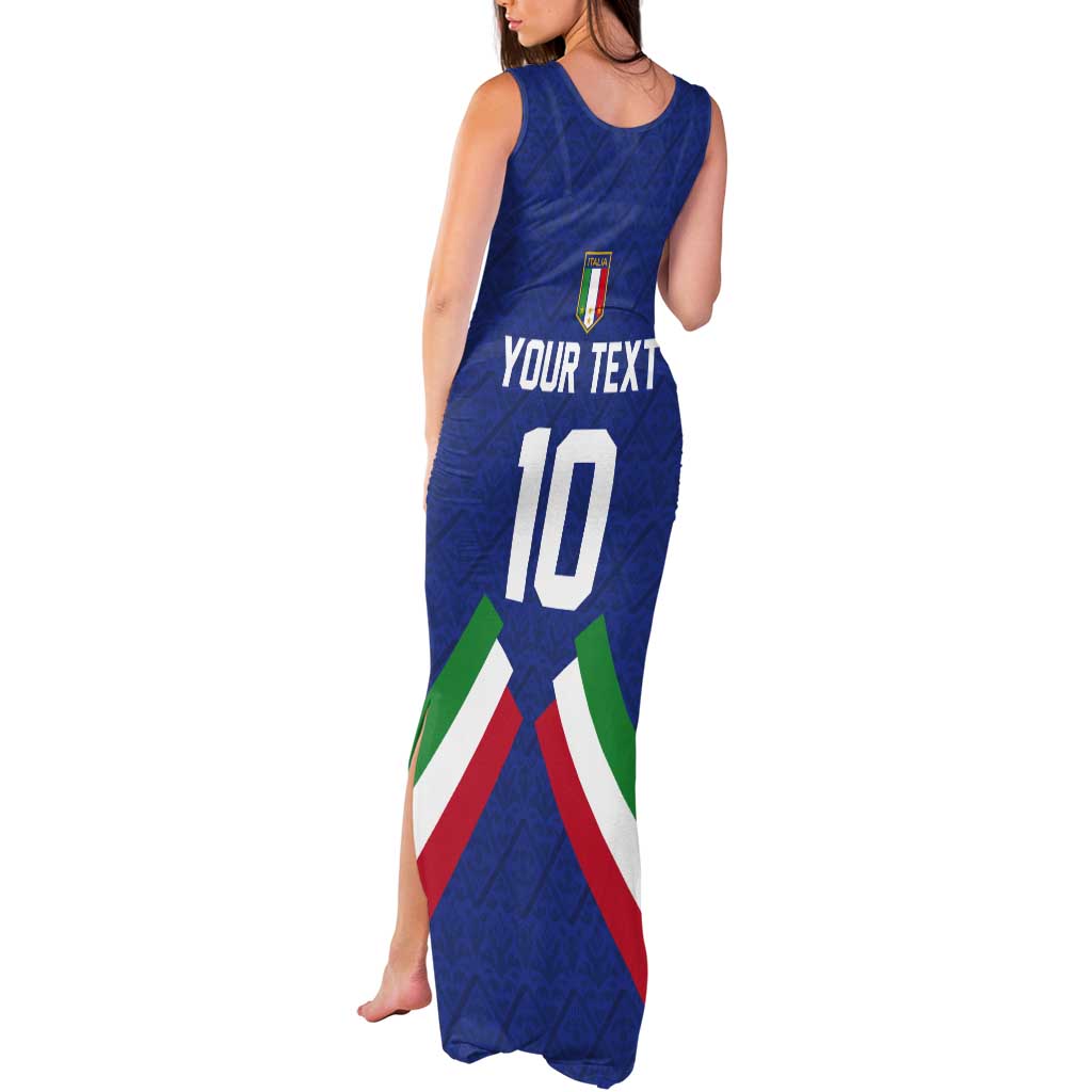 Italy Football 2024 Go Champion Tank Maxi Dress - Wonder Print Shop