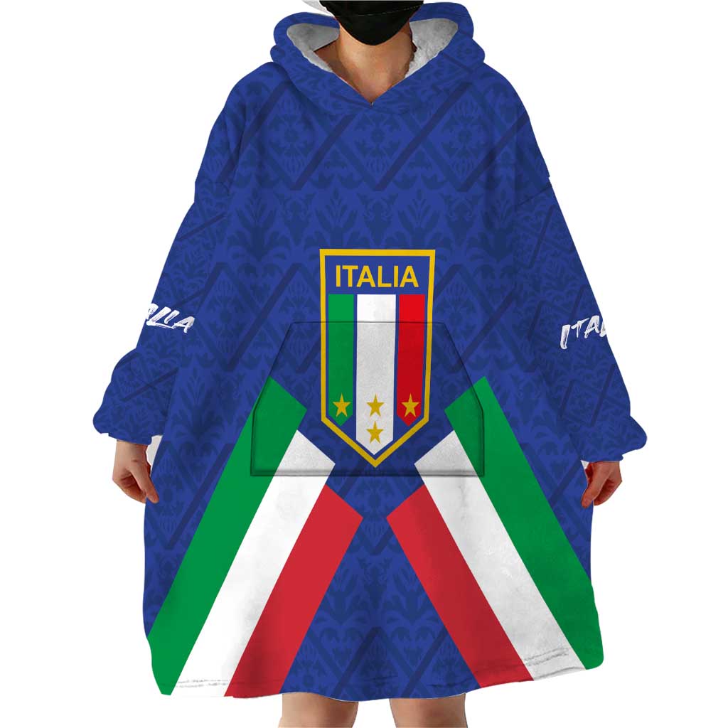 Italy Football 2024 Go Champion Wearable Blanket Hoodie - Wonder Print Shop