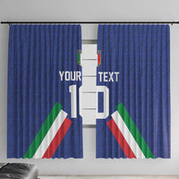 Italy Football 2024 Go Champion Window Curtain - Wonder Print Shop