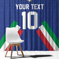 Italy Football 2024 Go Champion Window Curtain - Wonder Print Shop