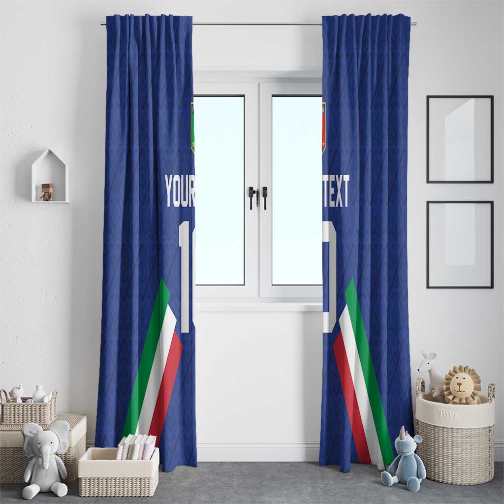 Italy Football 2024 Go Champion Window Curtain - Wonder Print Shop