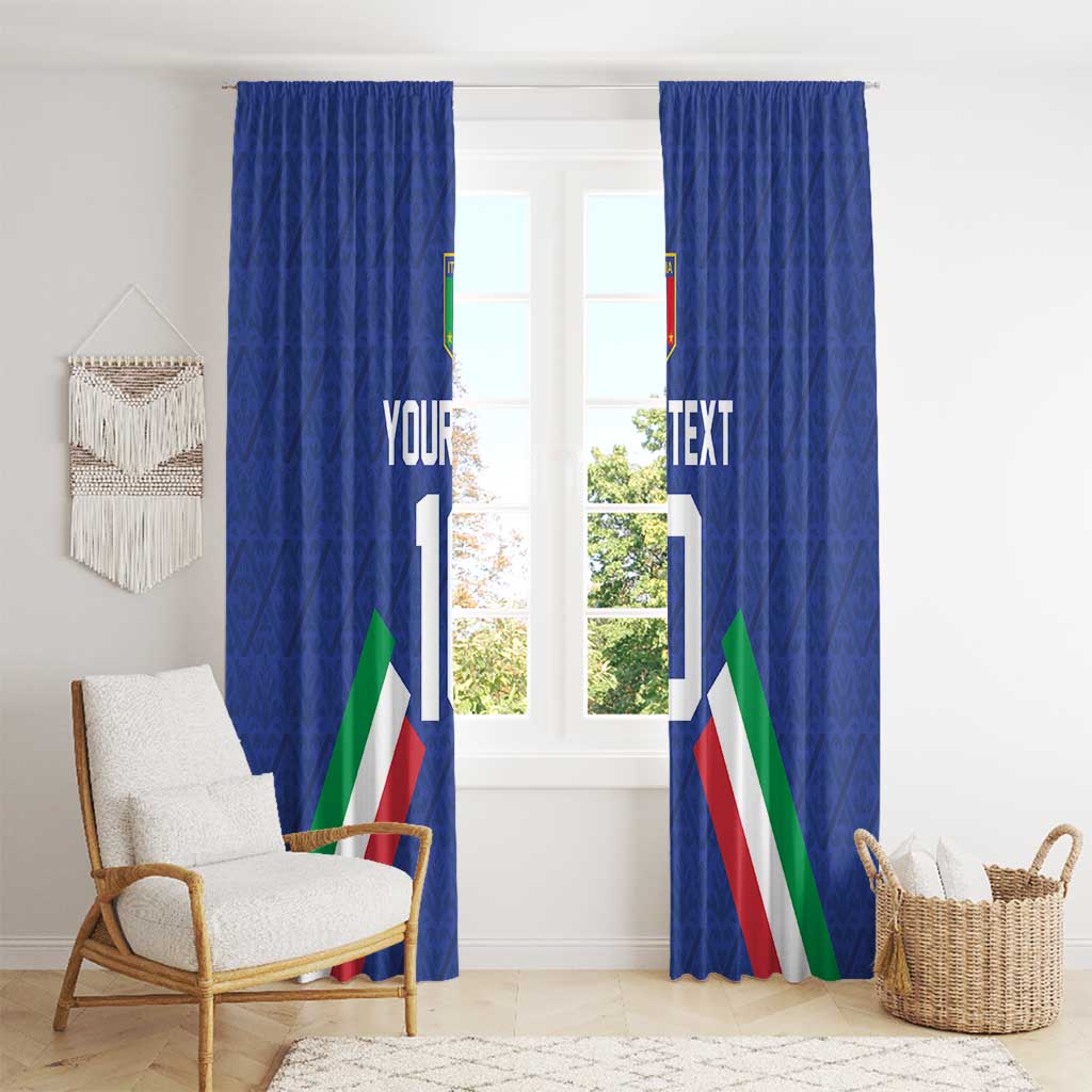 Italy Football 2024 Go Champion Window Curtain - Wonder Print Shop