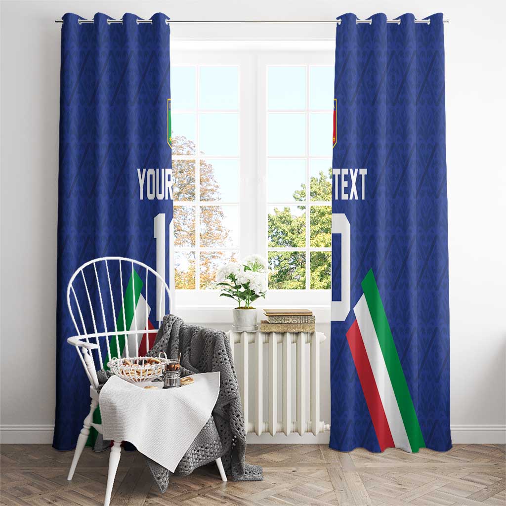 Italy Football 2024 Go Champion Window Curtain - Wonder Print Shop