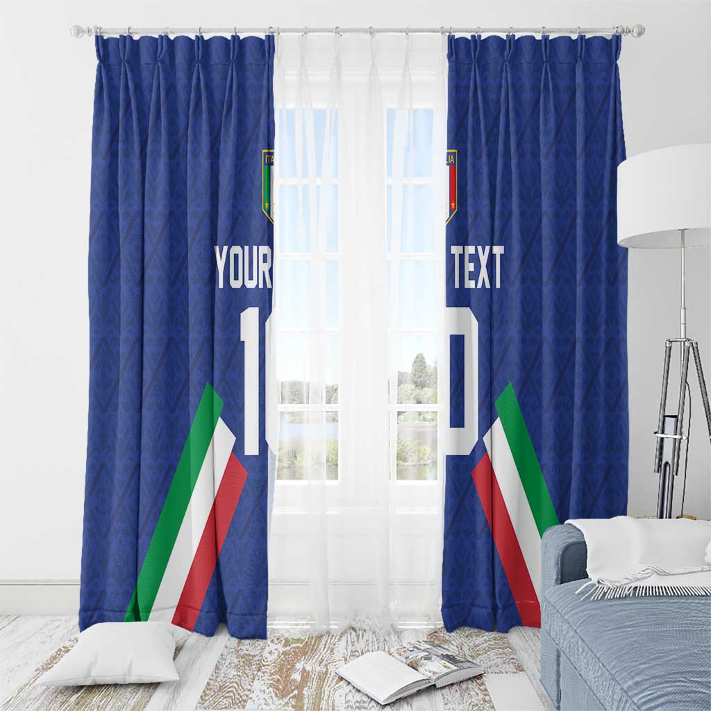 Italy Football 2024 Go Champion Window Curtain - Wonder Print Shop