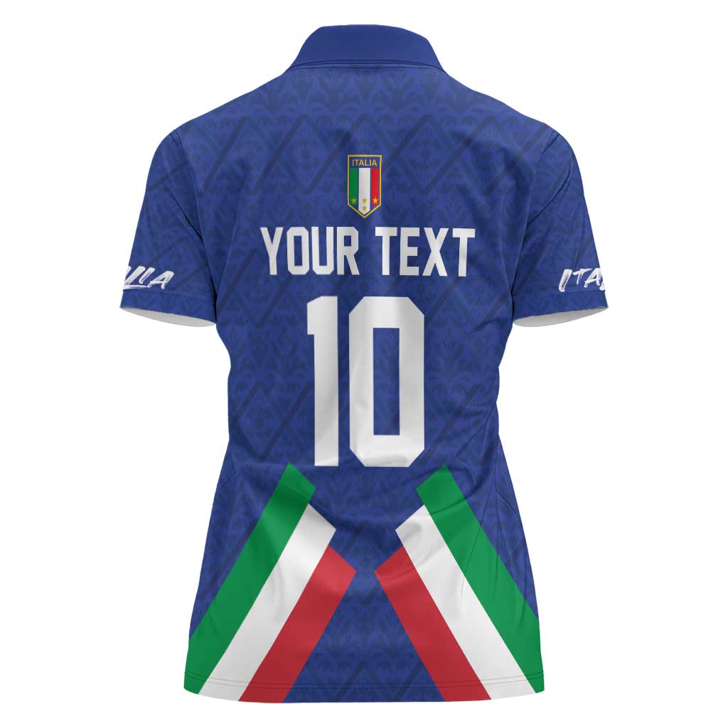 Italy Football 2024 Go Champion Women Polo Shirt - Wonder Print Shop