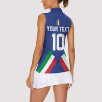 Italy Football 2024 Go Champion Women Sleeveless Polo Shirt - Wonder Print Shop
