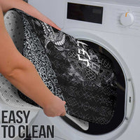 Welsh Celtic Culture Bathroom Set Wales Y Ddraig Goch with Runes Symbols - Wonder Print Shop