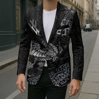 Welsh Celtic Culture Blazer Wales Y Ddraig Goch with Runes Symbols - Wonder Print Shop