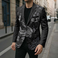 Welsh Celtic Culture Blazer Wales Y Ddraig Goch with Runes Symbols - Wonder Print Shop