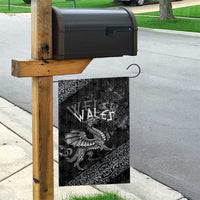 Welsh Celtic Culture Garden Flag Wales Y Ddraig Goch with Runes Symbols - Wonder Print Shop