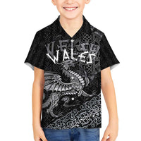 Welsh Celtic Culture Hawaiian Shirt Wales Y Ddraig Goch with Runes Symbols - Wonder Print Shop