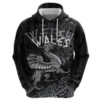 Welsh Celtic Culture Hoodie Wales Y Ddraig Goch with Runes Symbols - Wonder Print Shop