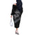 Welsh Celtic Culture Off The Shoulder Long Sleeve Dress Wales Y Ddraig Goch with Runes Symbols - Wonder Print Shop