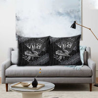 Welsh Celtic Culture Pillow Cover Wales Y Ddraig Goch with Runes Symbols - Wonder Print Shop