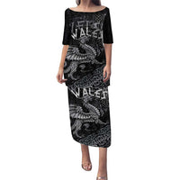 Welsh Celtic Culture Puletasi Wales Y Ddraig Goch with Runes Symbols - Wonder Print Shop