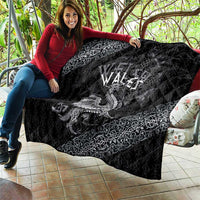 Welsh Celtic Culture Quilt Wales Y Ddraig Goch with Runes Symbols - Wonder Print Shop