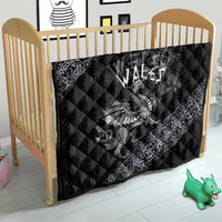 Welsh Celtic Culture Quilt Wales Y Ddraig Goch with Runes Symbols - Wonder Print Shop