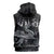 Welsh Celtic Culture Sleeveless Hoodie Wales Y Ddraig Goch with Runes Symbols - Wonder Print Shop