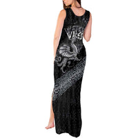 Welsh Celtic Culture Tank Maxi Dress Wales Y Ddraig Goch with Runes Symbols - Wonder Print Shop