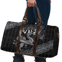 Welsh Celtic Culture Travel Bag Wales Y Ddraig Goch with Runes Symbols - Wonder Print Shop
