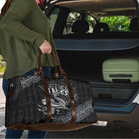 Welsh Celtic Culture Travel Bag Wales Y Ddraig Goch with Runes Symbols - Wonder Print Shop