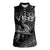 Welsh Celtic Culture Women Sleeveless Polo Shirt Wales Y Ddraig Goch with Runes Symbols - Wonder Print Shop
