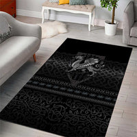 Welsh Celtic Culture Area Rug Wales Y Ddraig Goch with Knot - Wonder Print Shop