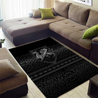 Welsh Celtic Culture Area Rug Wales Y Ddraig Goch with Knot - Wonder Print Shop