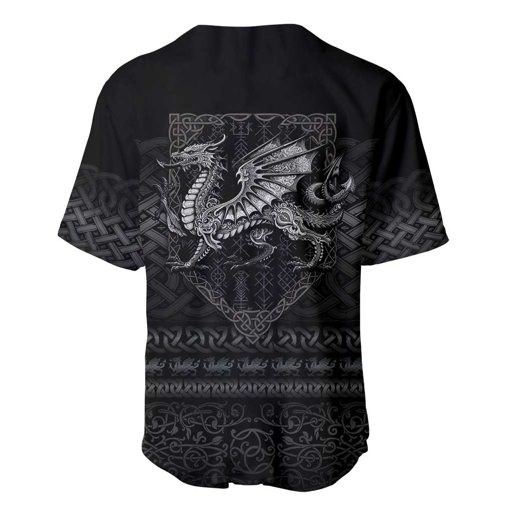 Welsh Celtic Culture Baseball Jersey Wales Y Ddraig Goch with Knot - Wonder Print Shop
