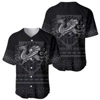 Welsh Celtic Culture Baseball Jersey Wales Y Ddraig Goch with Knot - Wonder Print Shop
