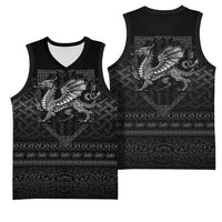 Welsh Celtic Culture Basketball Jersey Wales Y Ddraig Goch with Knot - Wonder Print Shop