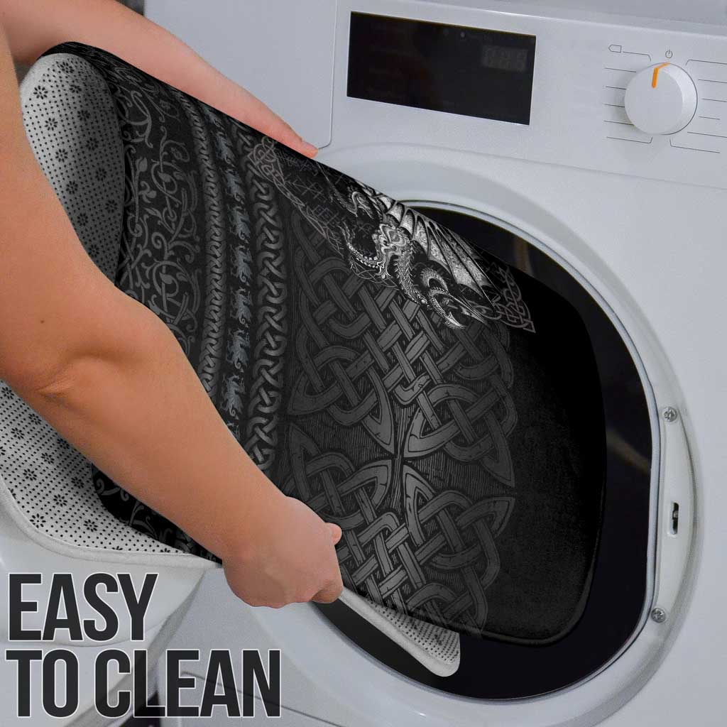 Welsh Celtic Culture Bathroom Set Wales Y Ddraig Goch with Knot - Wonder Print Shop