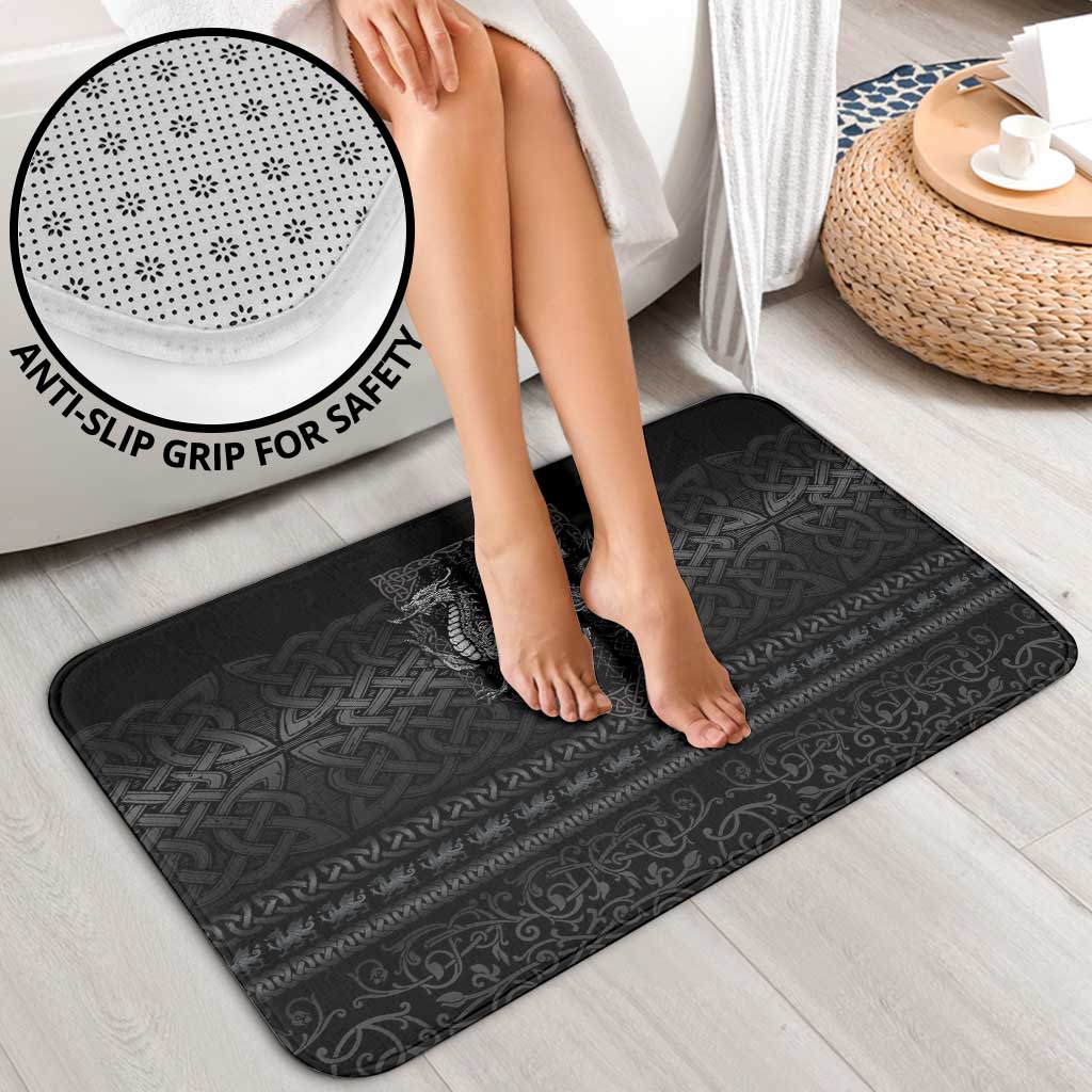 Welsh Celtic Culture Bathroom Set Wales Y Ddraig Goch with Knot - Wonder Print Shop