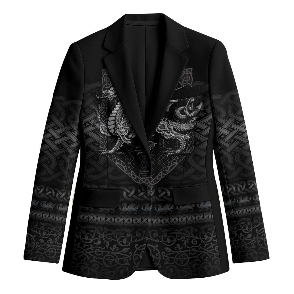 Welsh Celtic Culture Blazer Wales Y Ddraig Goch with Knot - Wonder Print Shop