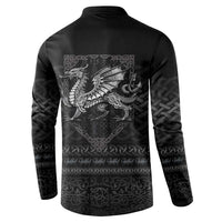 Welsh Celtic Culture Button Sweatshirt Wales Y Ddraig Goch with Knot - Wonder Print Shop
