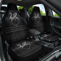 Welsh Celtic Culture Car Seat Cover Wales Y Ddraig Goch with Knot - Wonder Print Shop