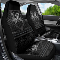 Welsh Celtic Culture Car Seat Cover Wales Y Ddraig Goch with Knot - Wonder Print Shop