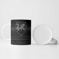 Welsh Celtic Culture Ceramic Mug Wales Y Ddraig Goch with Knot - Wonder Print Shop