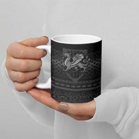 Welsh Celtic Culture Ceramic Mug Wales Y Ddraig Goch with Knot - Wonder Print Shop