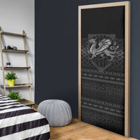Welsh Celtic Culture Door Cover Wales Y Ddraig Goch with Knot - Wonder Print Shop