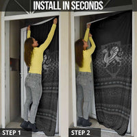 Welsh Celtic Culture Door Cover Wales Y Ddraig Goch with Knot - Wonder Print Shop