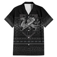 Welsh Celtic Culture Family Matching Mermaid Dress and Hawaiian Shirt Wales Y Ddraig Goch with Knot - Wonder Print Shop