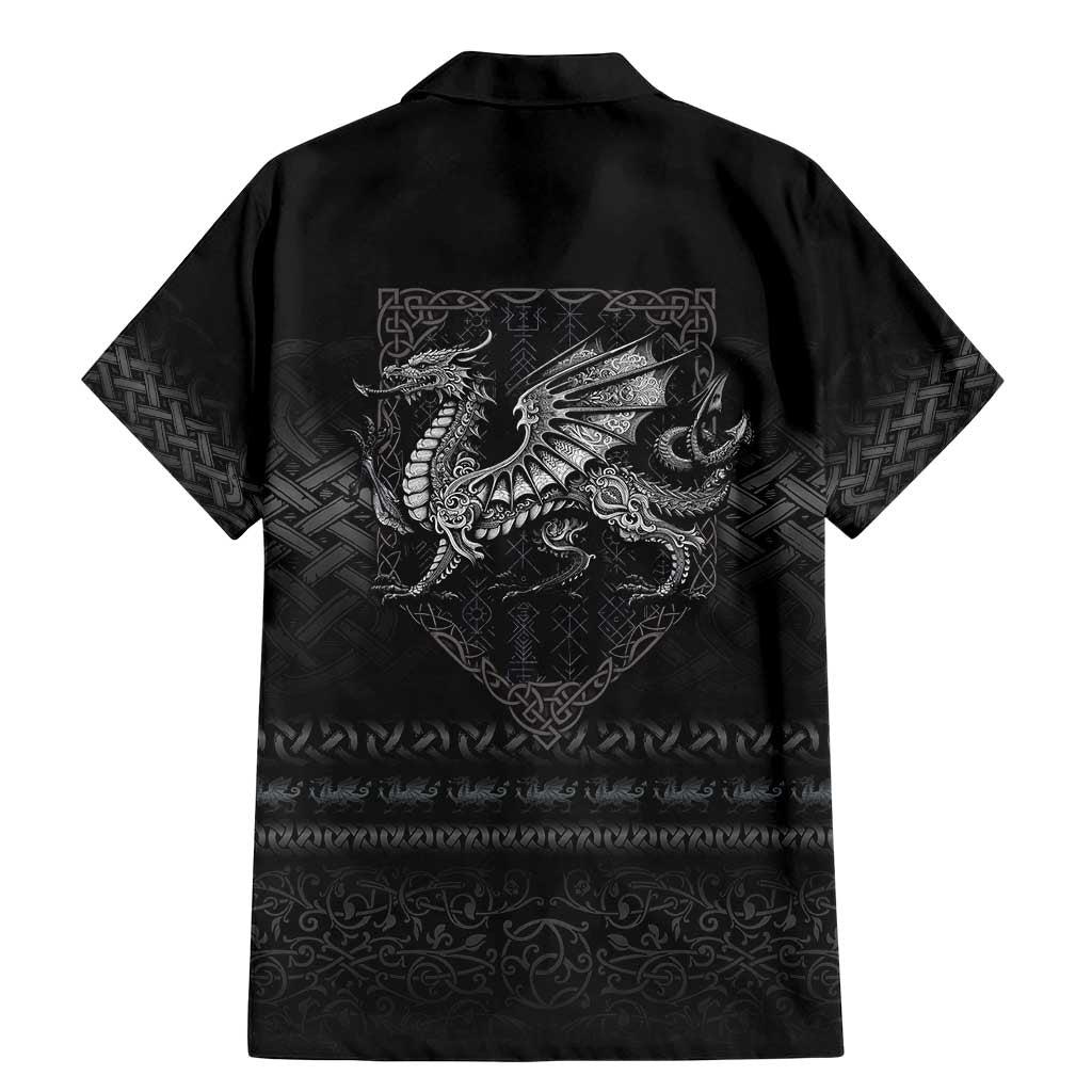 Welsh Celtic Culture Family Matching Mermaid Dress and Hawaiian Shirt Wales Y Ddraig Goch with Knot - Wonder Print Shop